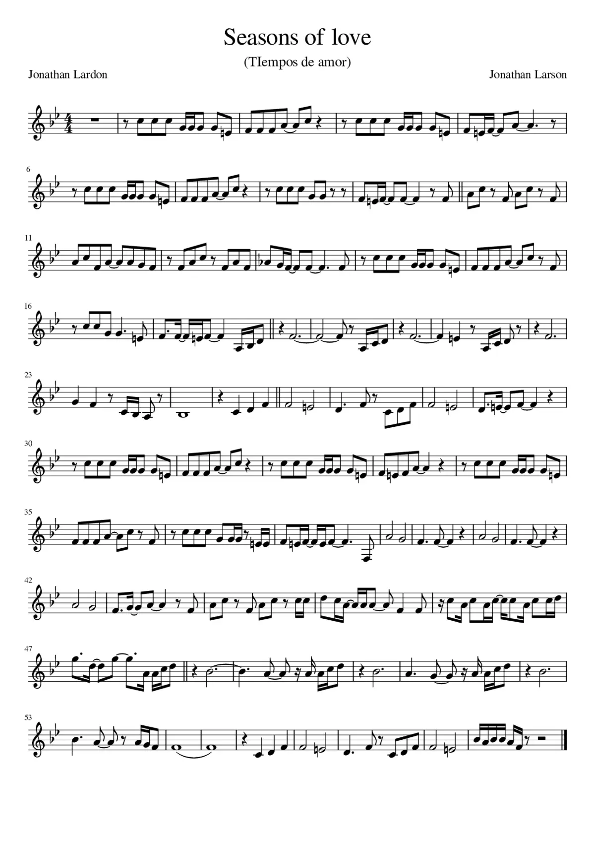 seasons of love - Page 1