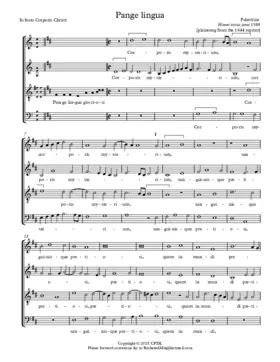 Pange lingua (1589)