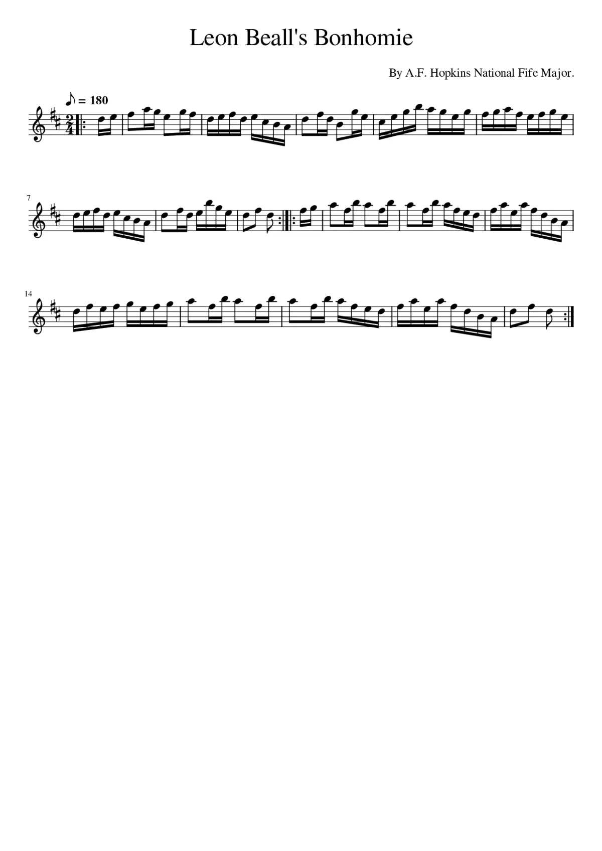 Leon Beall's Bonhomie - Page 1