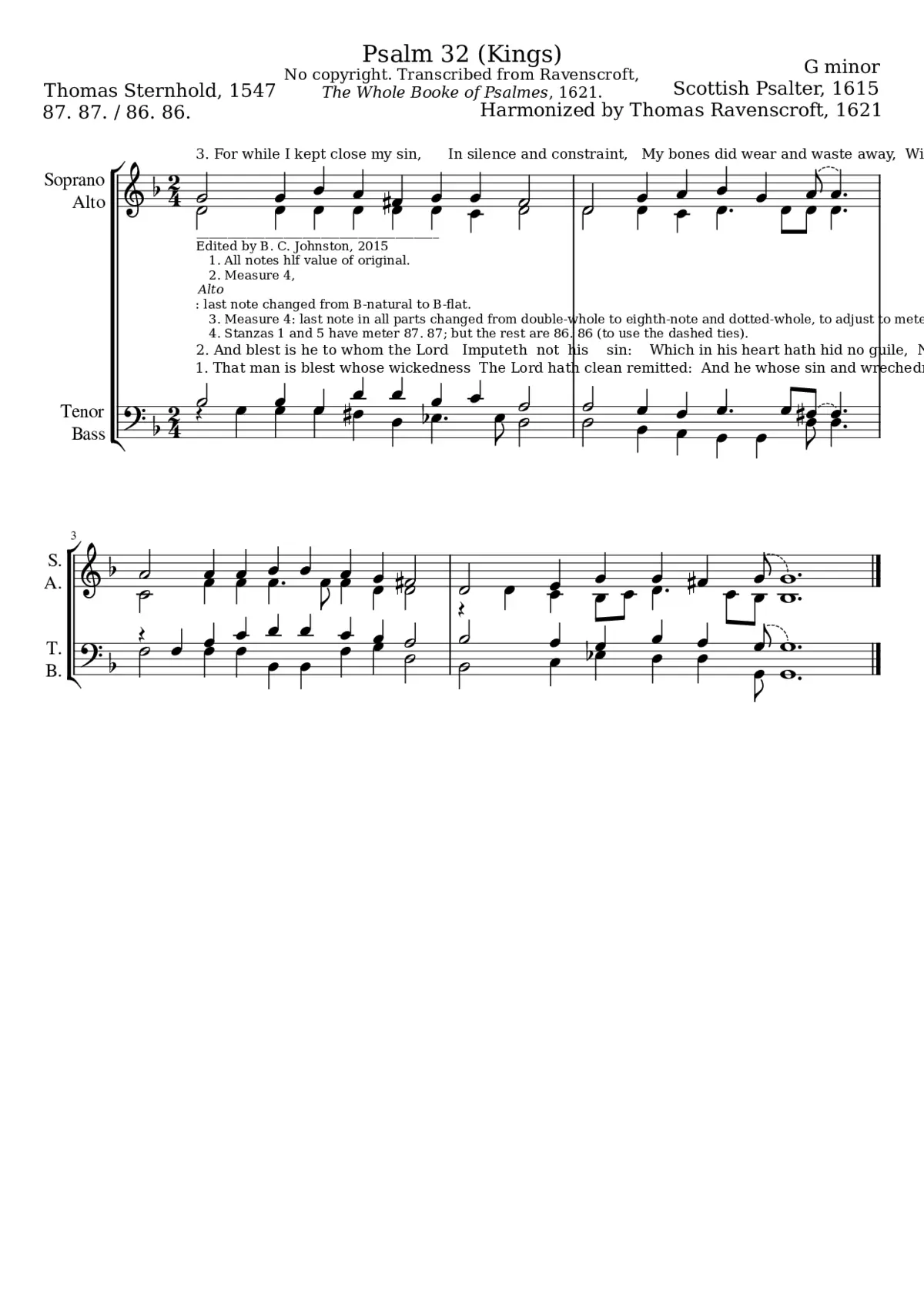 That man is blest whose wickedness - Page 1