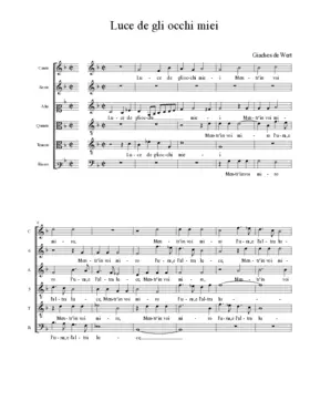 Luce de gli occhi miei