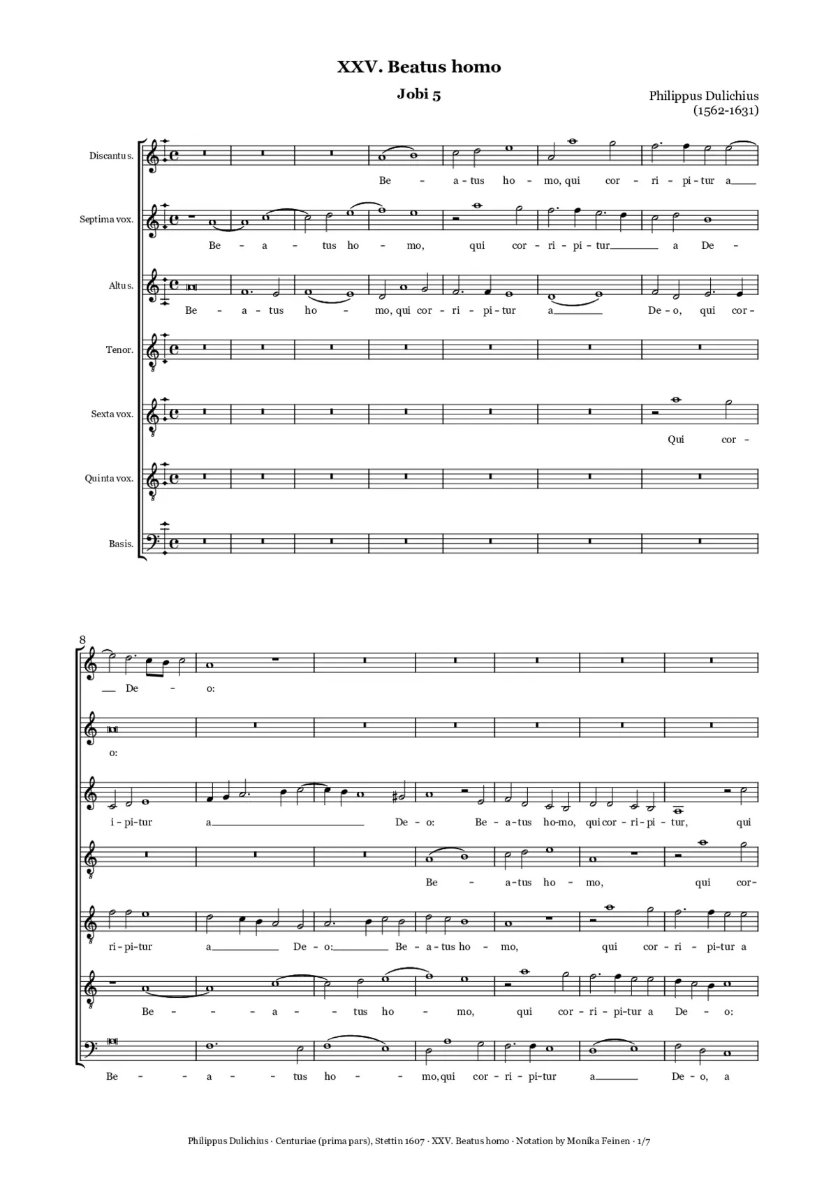 Beatus homo - Page 1