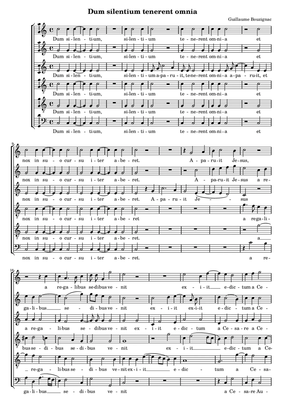 Dum silentium tenerent omnia - Page 1