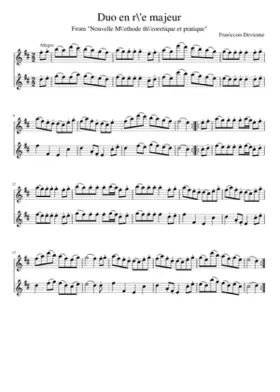 Duo en r\'e majeur