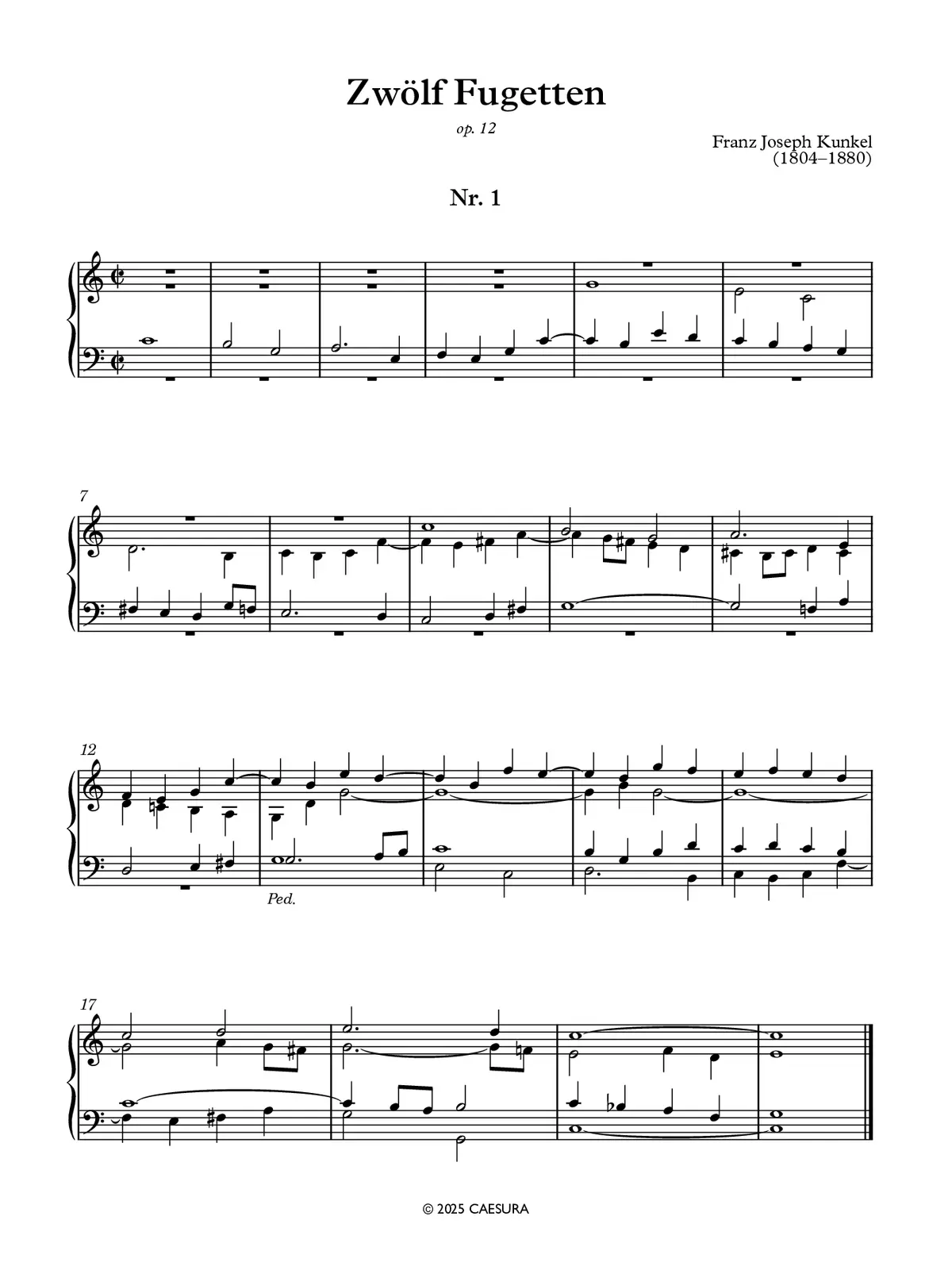 12 Fugetten - Page 1