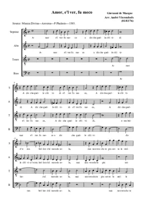 Amor, e'l ver, fu meco