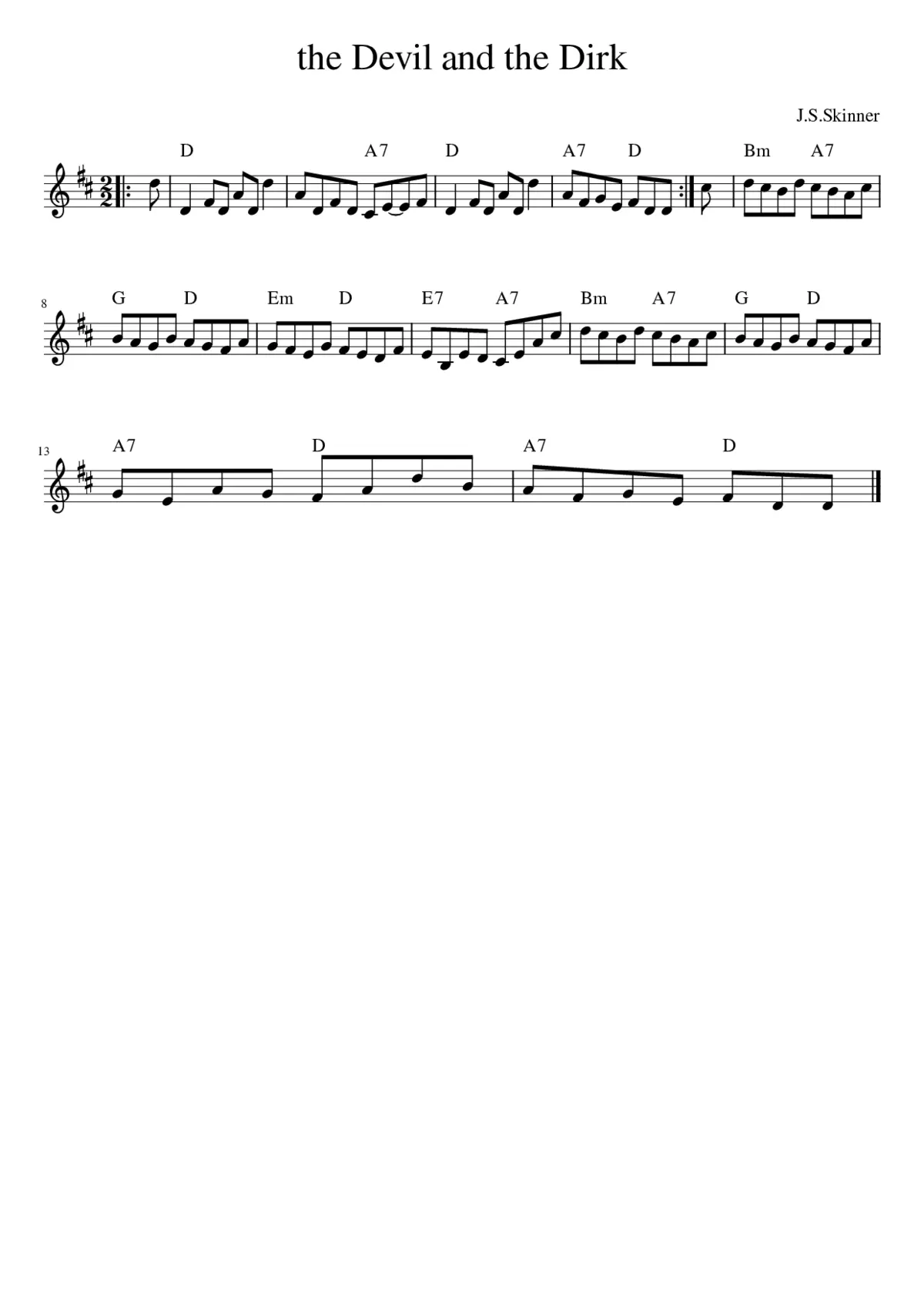 The Devil And The Dirk - Page 1