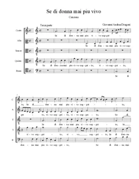 Se di donna mai piu vivo