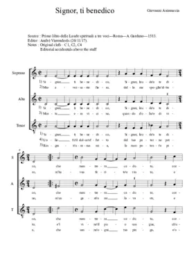 Signor ti benedico