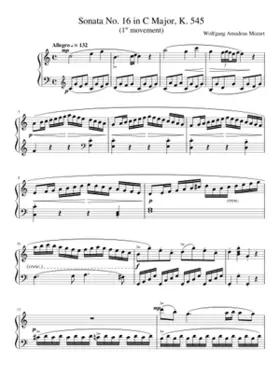 Piano Sonata No.16 in C major K.545
