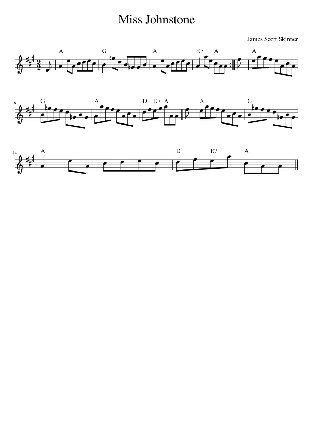Miss Johnstone - Page 1