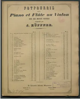 Potpourri for Flute or Violin and Piano No.40