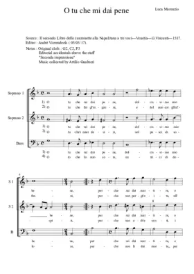 O tu che mi dai pene