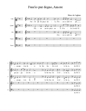 Fuss'io pur degno, Amore