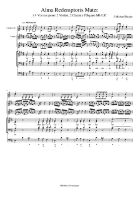 Alma Redemptoris Mater, MH 637