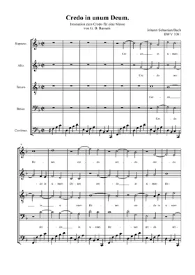 Credo in unum Deum, BWV 1081
