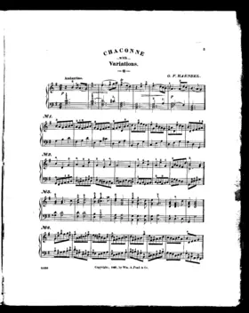 Chaconne in G (with 62 variations)