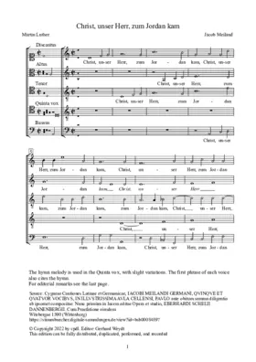 Christ unser Herr zum Jordan kam