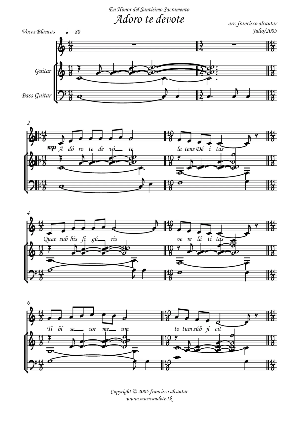 Adoro te devote - Page 1