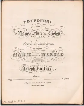 Potpourri for Flute or Violin and piano No.14