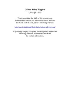 Missa Salve Regina