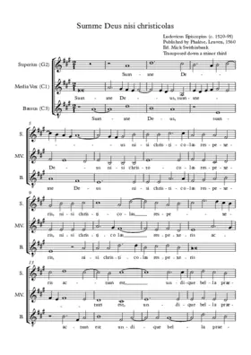 Summe Deus nisi christicolas