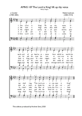 The Lord is King! lift up thy voice