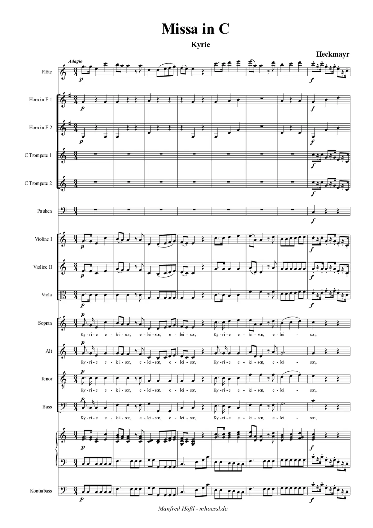 Missa in C - Page 1