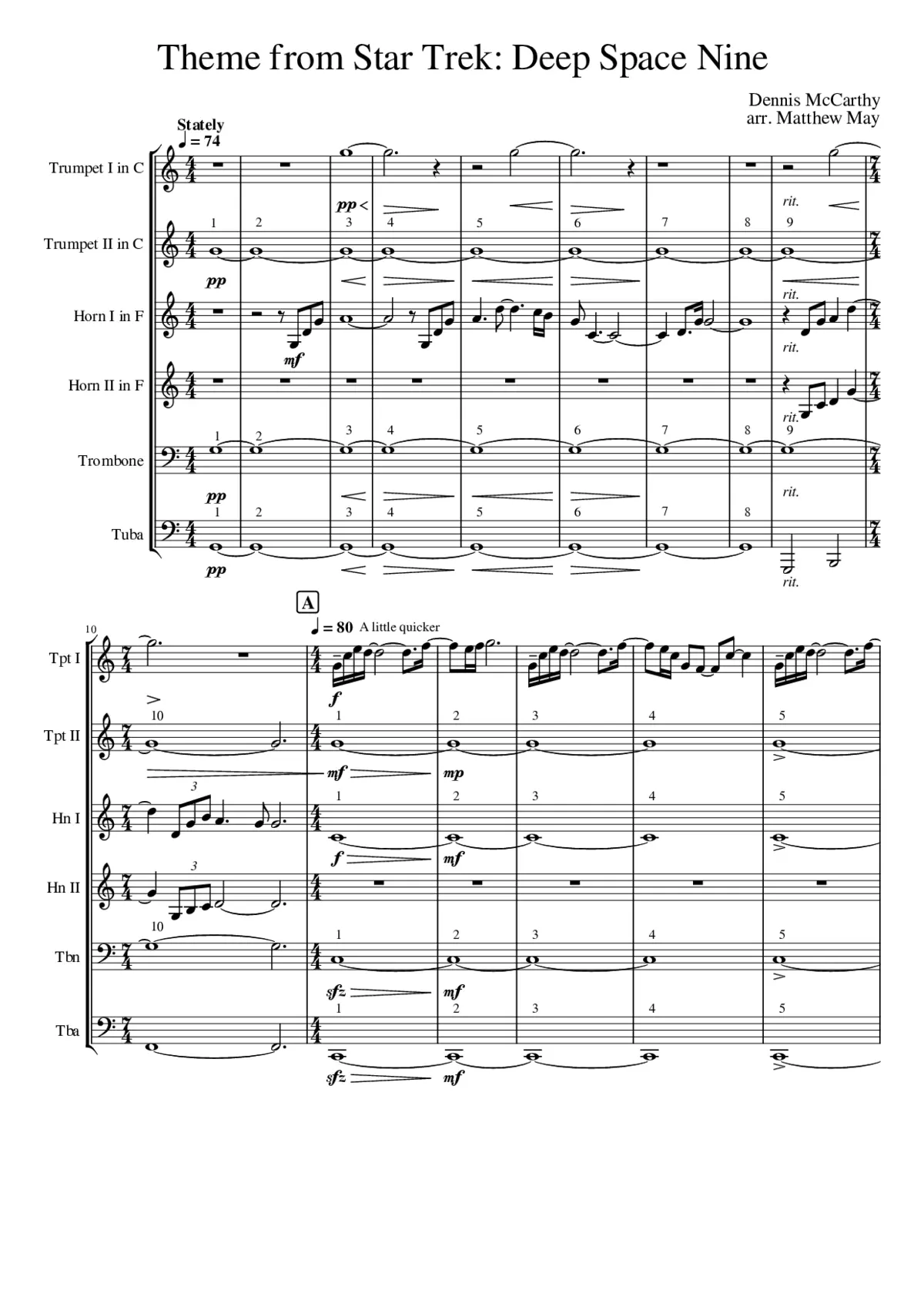 Star Trek Deep Space Nine - Main Title - Page 1