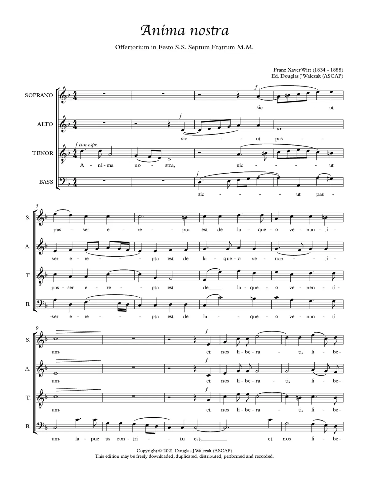 Anima nostra a 4 - Page 1