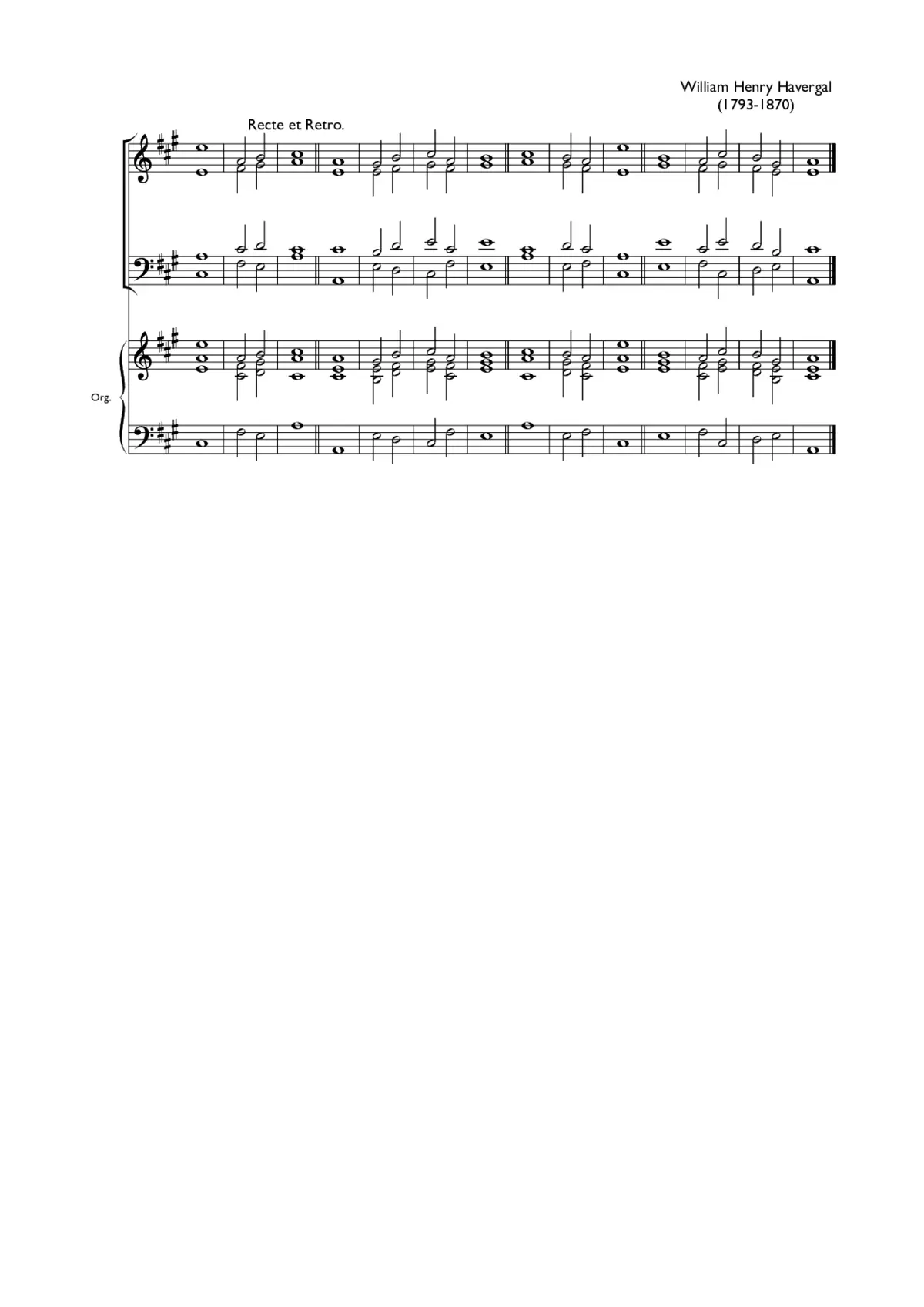 Double chant in A major III - Page 1
