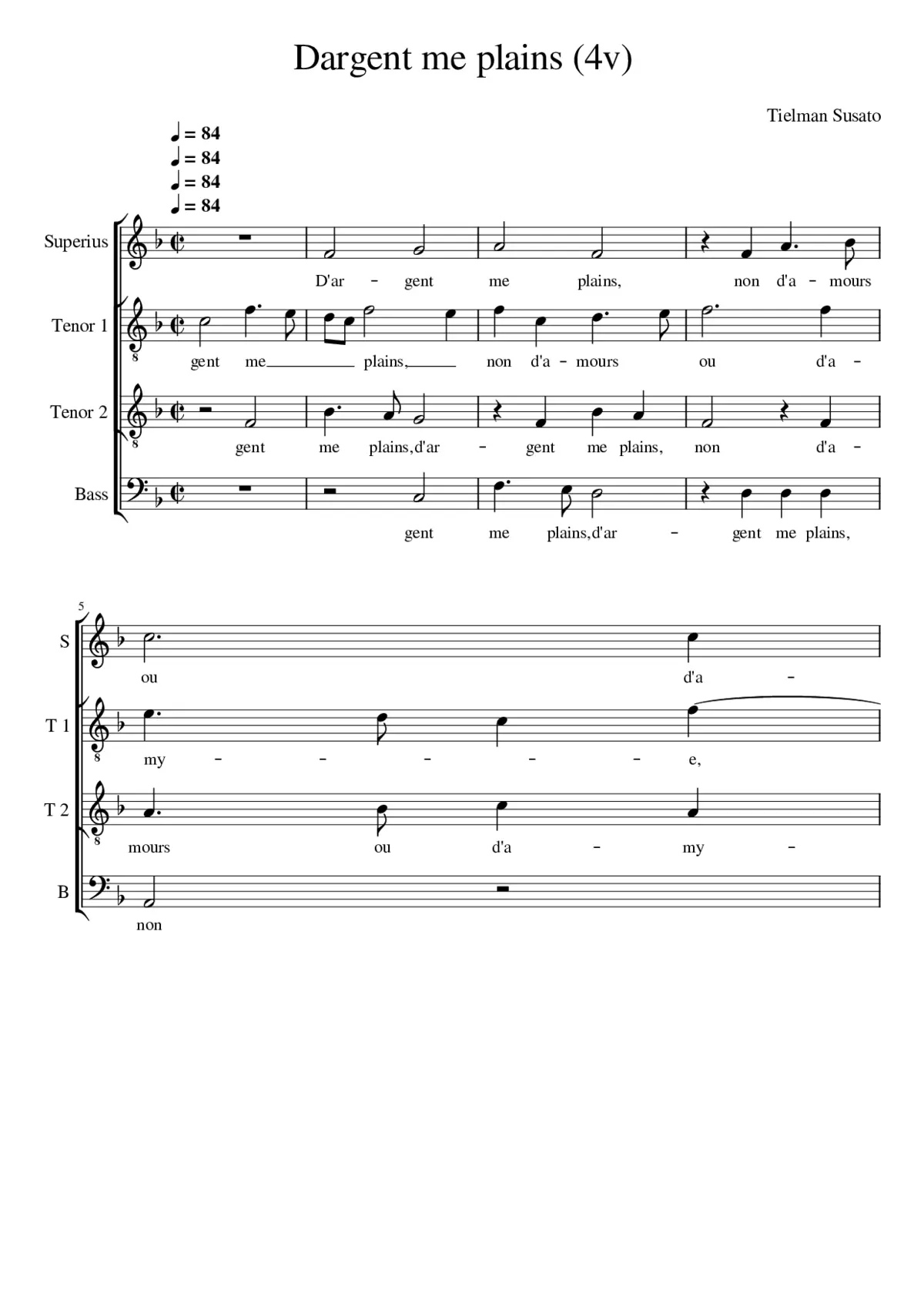 D'argent me plains - Page 1