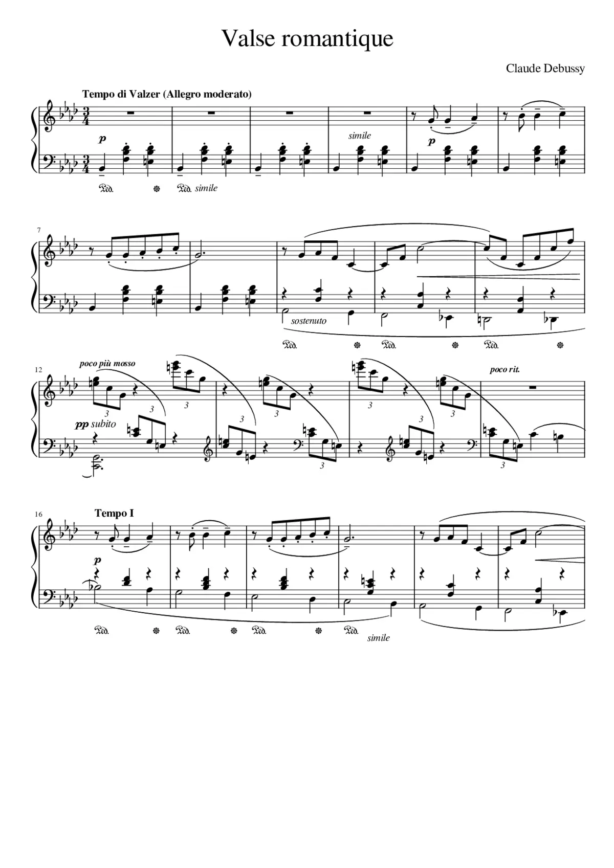 Valse romantique - Page 1