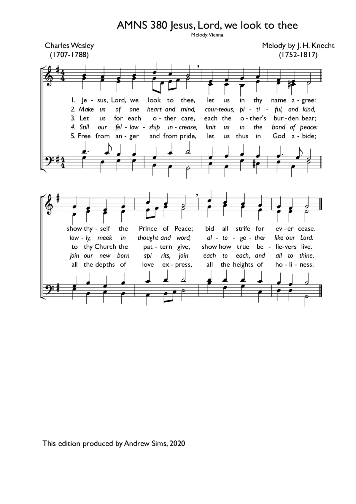 Jesus, Lord, we look to thee - Page 1