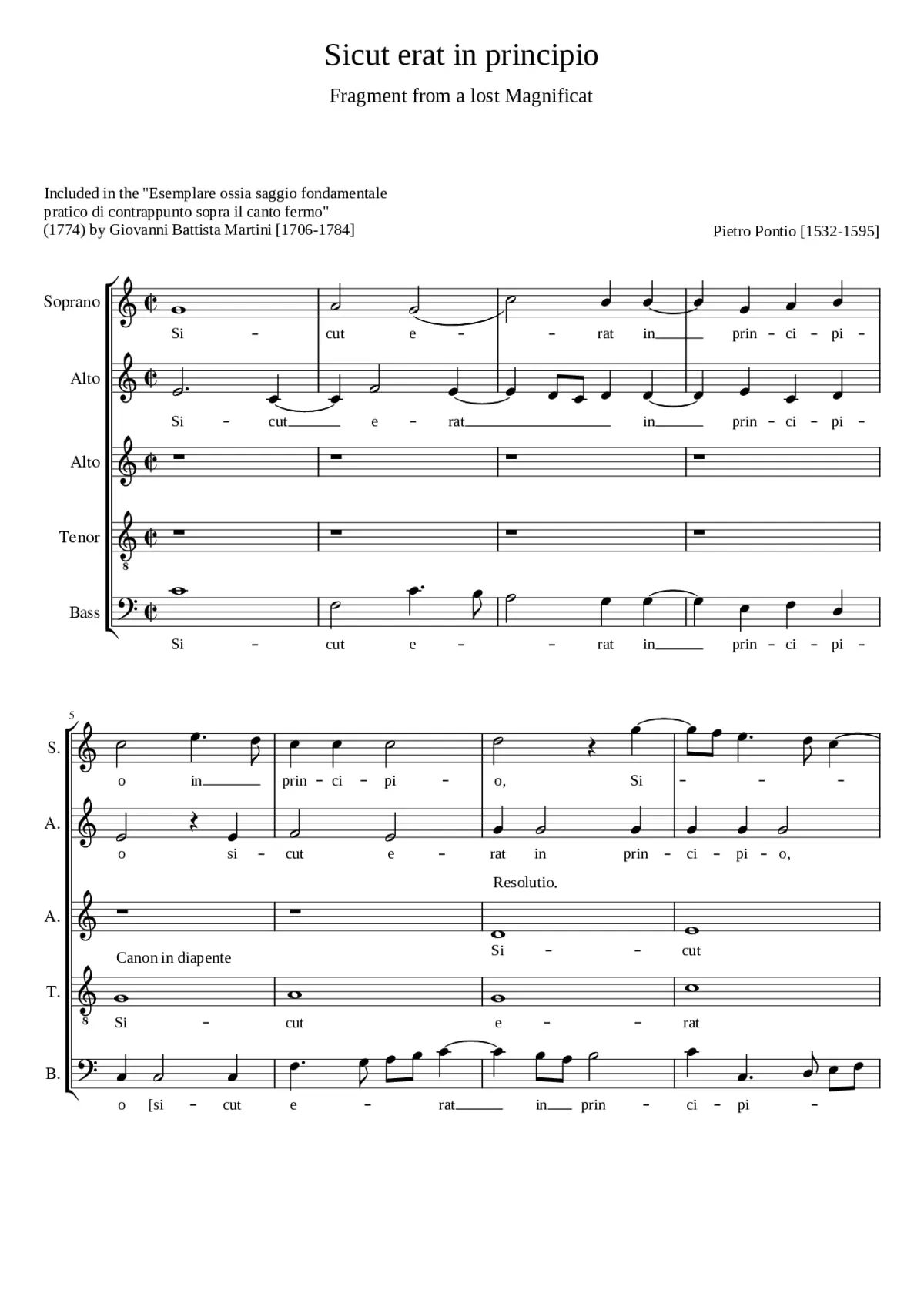 Sicut erat in principio - Page 1