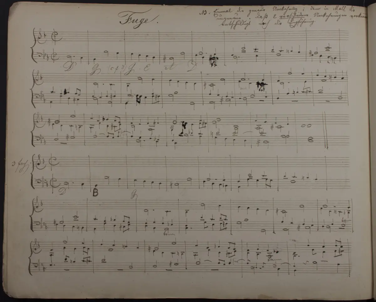 Fuge in D minor - Page 1