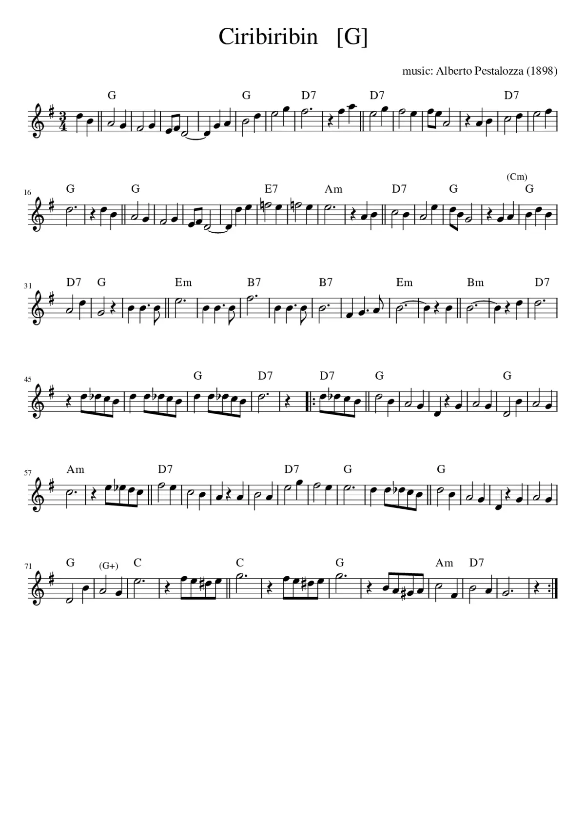 Ciribiribin - Page 1