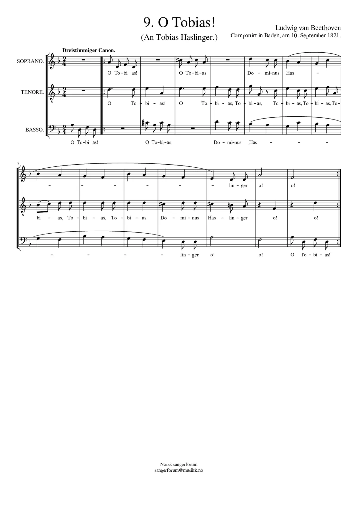 O Tobias - Page 1