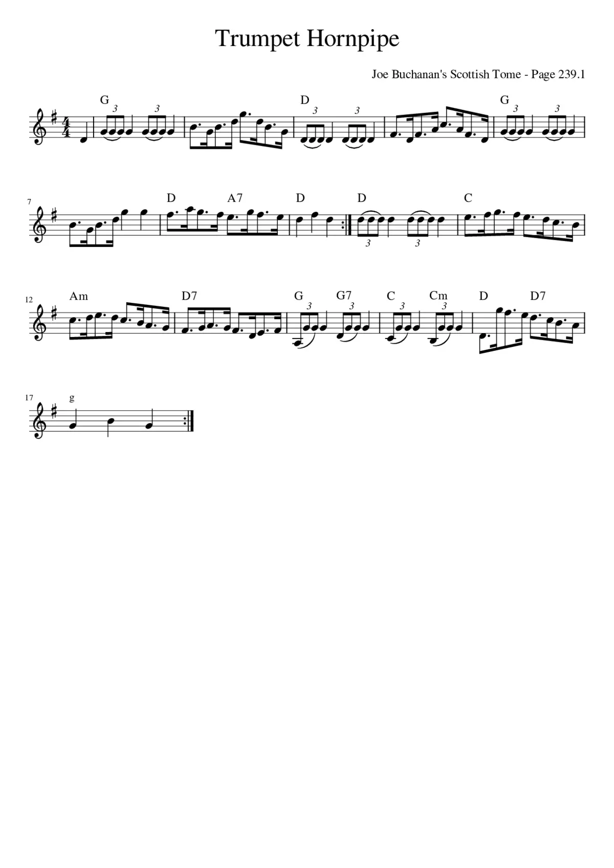 The Trumpet Hornpipe - Page 1