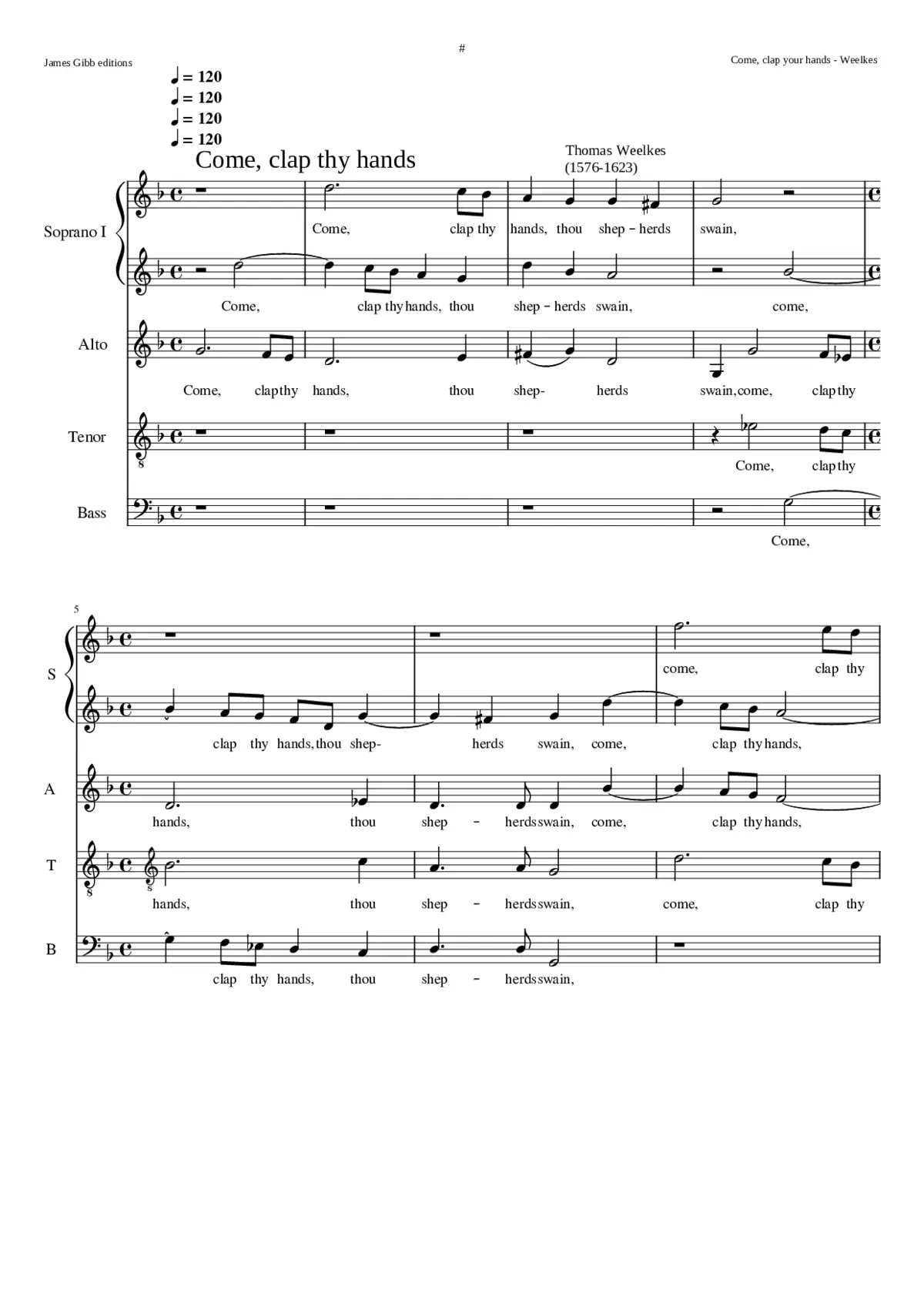 Come clap thy hands - Page 1