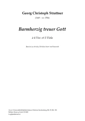 Barmherzig treuer Gott