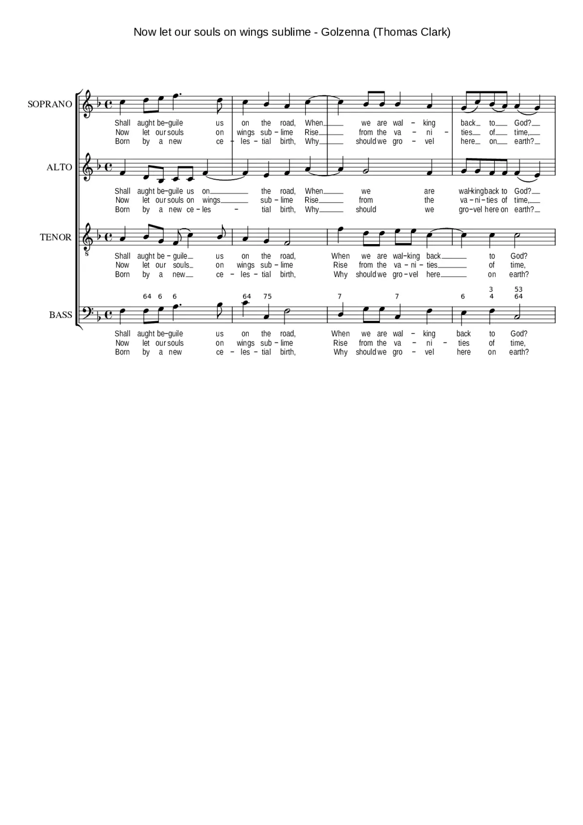 Now let our souls on wings sublime - Page 1