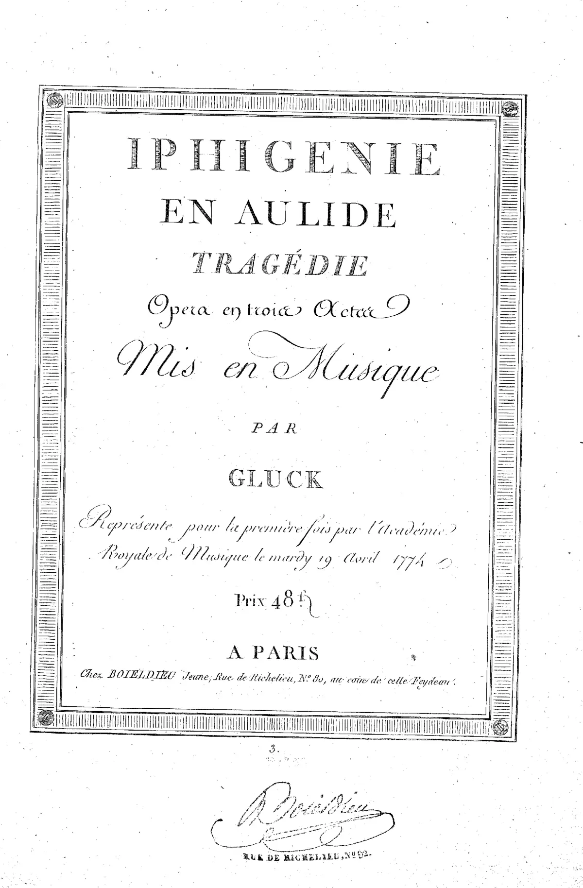 Iphigénie en Aulide - Page 1