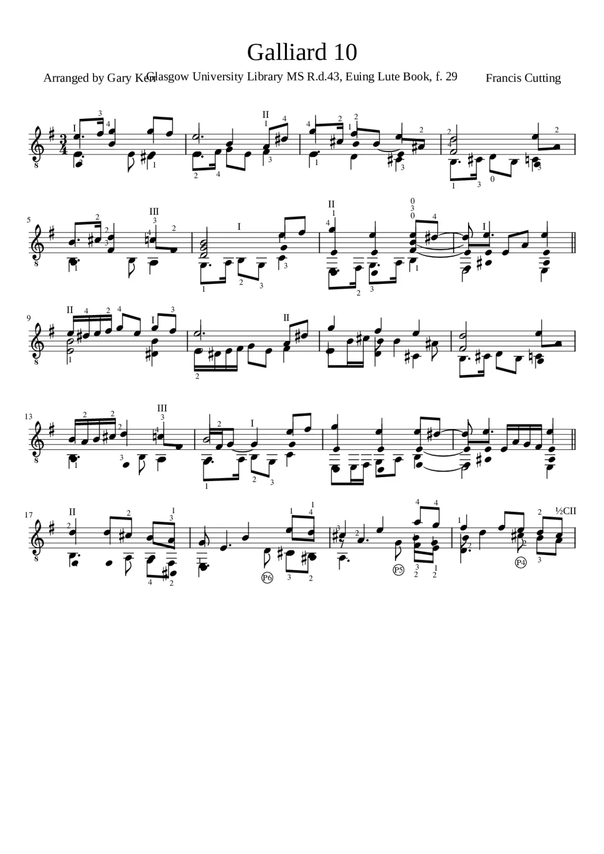 Galliard 10 - Page 1