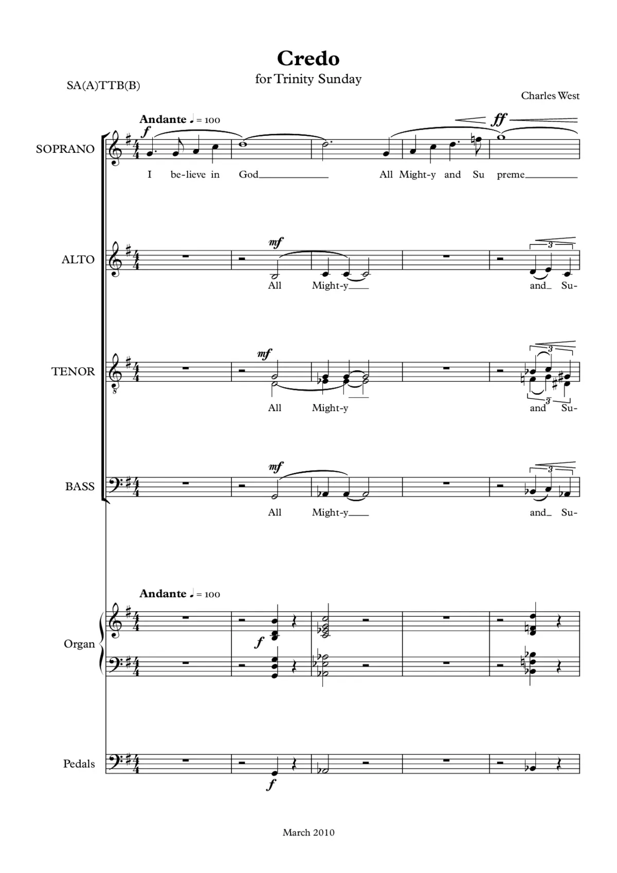 Credo - Page 1