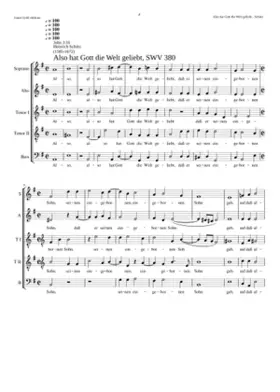 Also hat Gott die Welt geliebt SWV 380