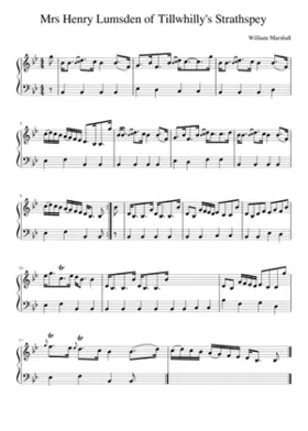 Mrs Henry Lumsden of Tillwhilly's Strathspey