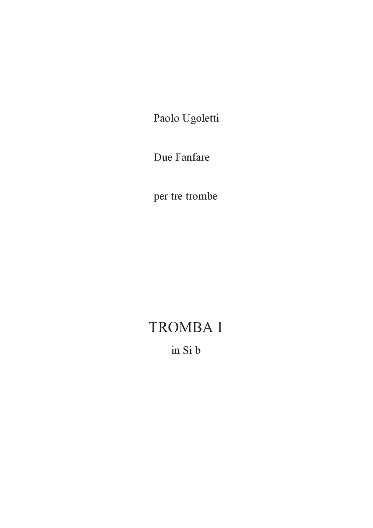 2 Fanfare per 3 trombe - Page 1