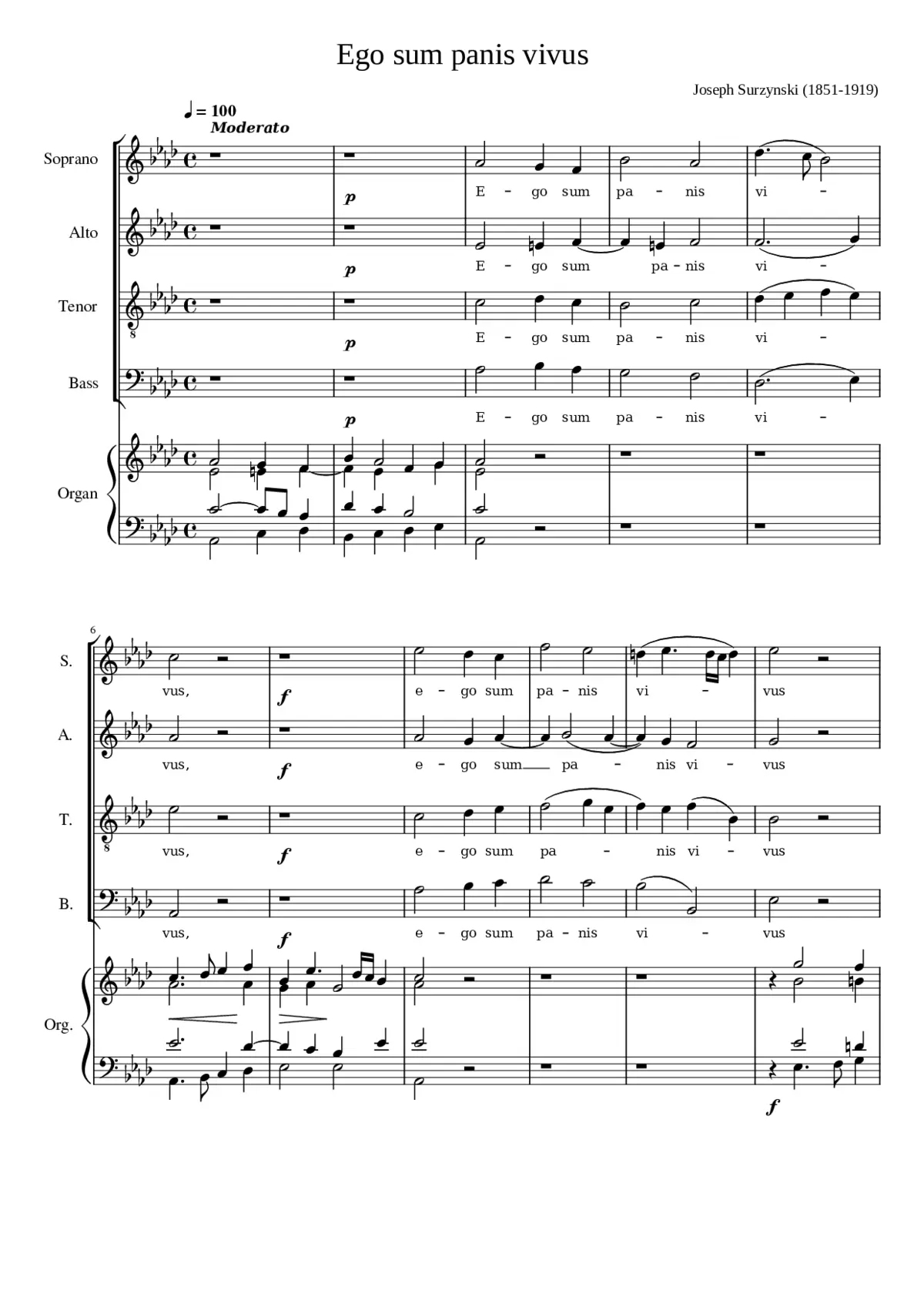 Ego sum panis vivus - Page 1