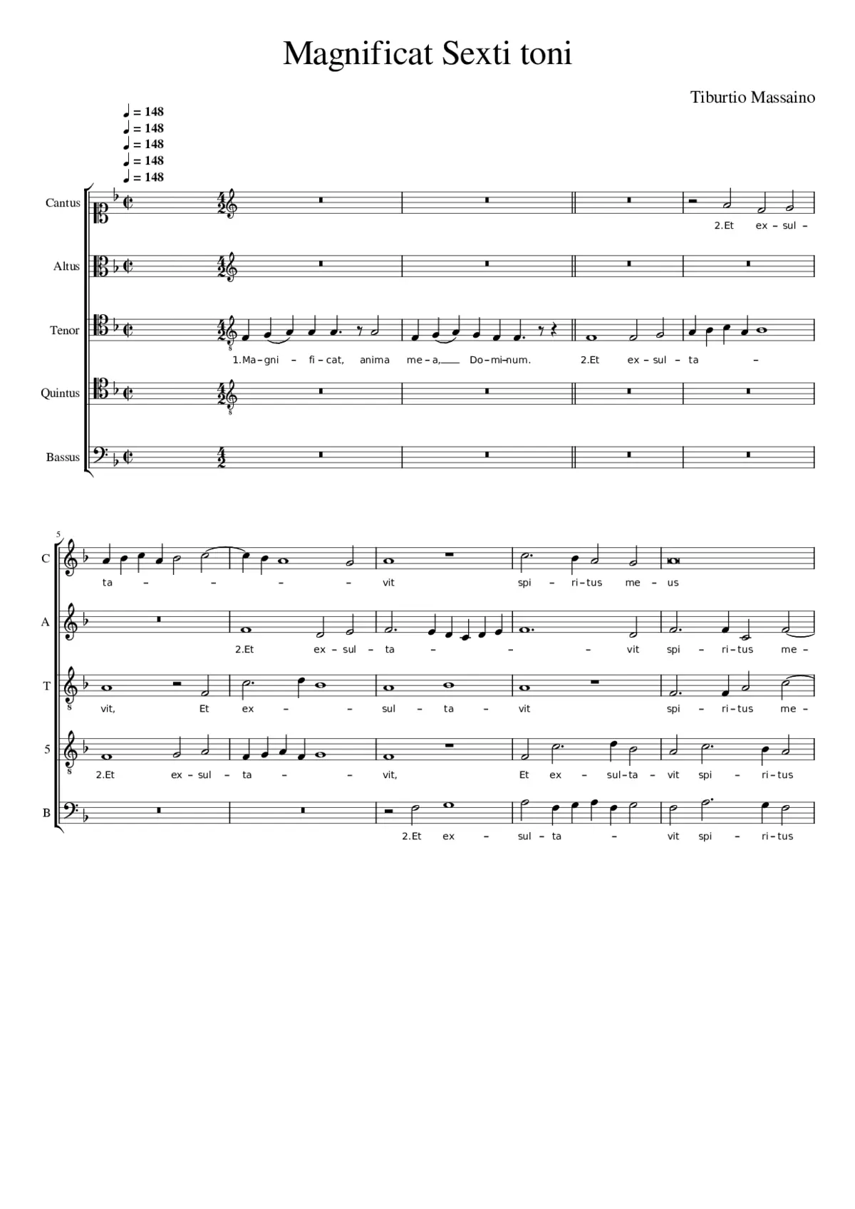 Magnificat Sexti toni - Page 1